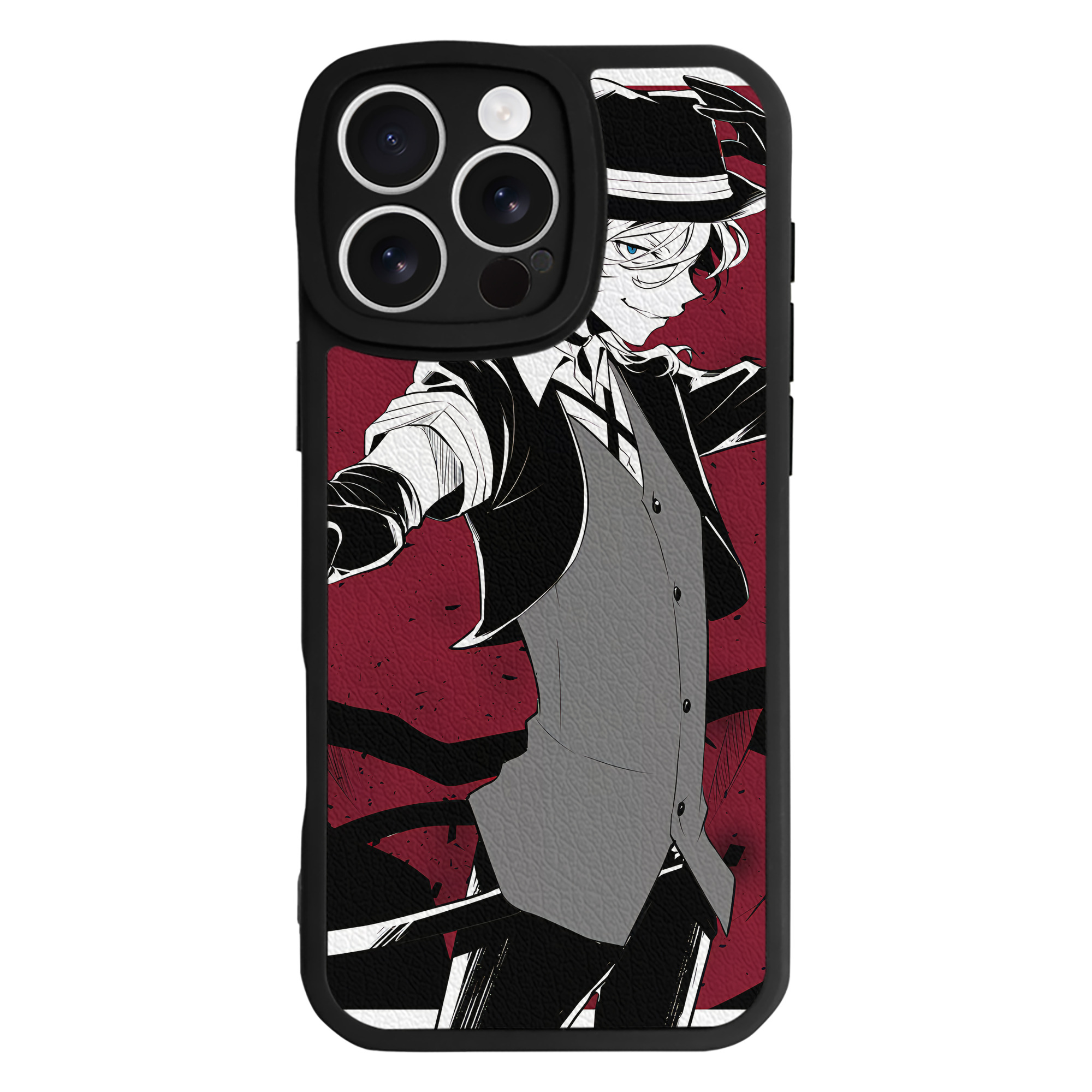（画像用） 文豪ストレイドッグス Bungo Stray Dogs 【iPhone 16シリーズ対応】シリコンスマホケース（レザー調） 材質：シリコン